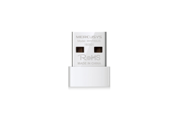 ADAPTADOR WIRELESS USB WIFI MERCUSYS MW150US N 150MBPS NANO USB 2.0