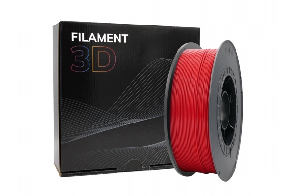 Filamento 3D PLA - Diametro 1.75mm - Bobina 1kg - Color Rojo