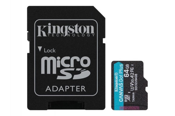 MEMORIA MICRO SD 64GB KINGSTON CANVAS GO! PLUS