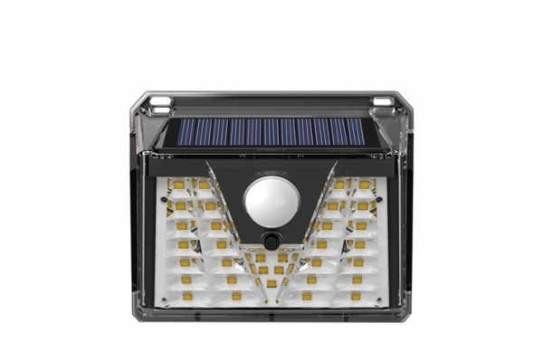 ELBAT APLIQUE LED SOLAR - 150LM - LUZ FRIA 6500K - SENSOR DE MOVIMIENTO - BATERIA 1200MAH