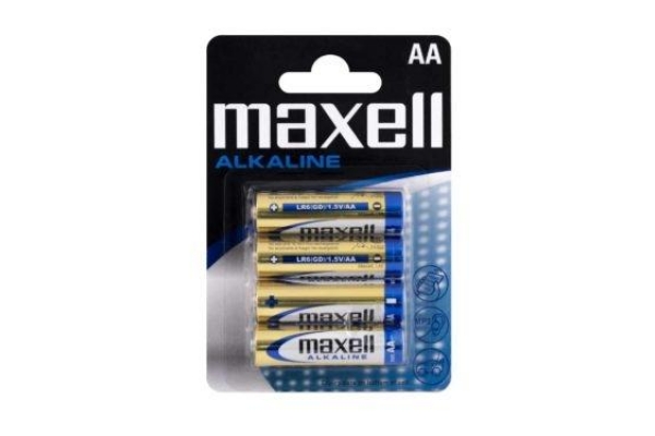 MAXELL PILAS ALCALINAS AA - LR06- PACK 4 UDS