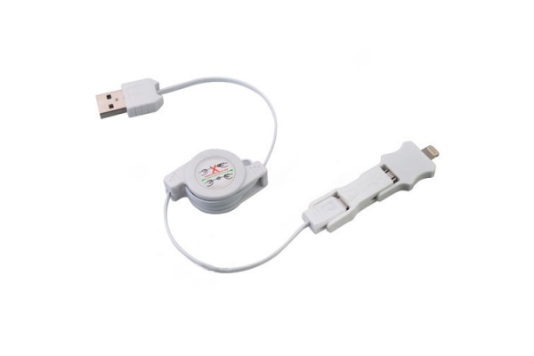 ADAPTADOR USB A MICROB IPHONE 4 Y 5 CAB-RLM-MULTIUSB001 CABLE 