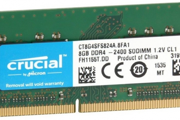 MEMORIA SODIMM 8GB DDR4 2400 CRUCIAL CT8G4SFS824A