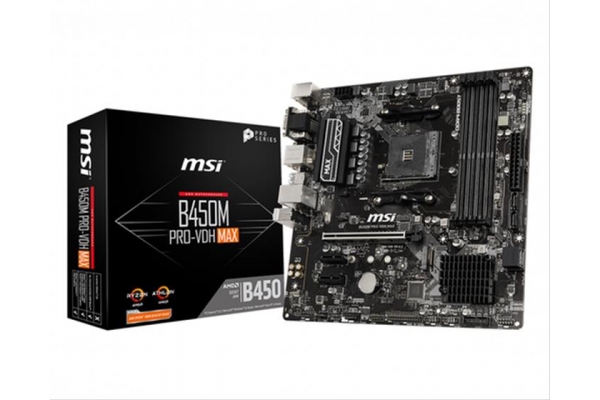 PLACA BASE MSI AMD AM4 B450M PRO-VDH MAX MATX