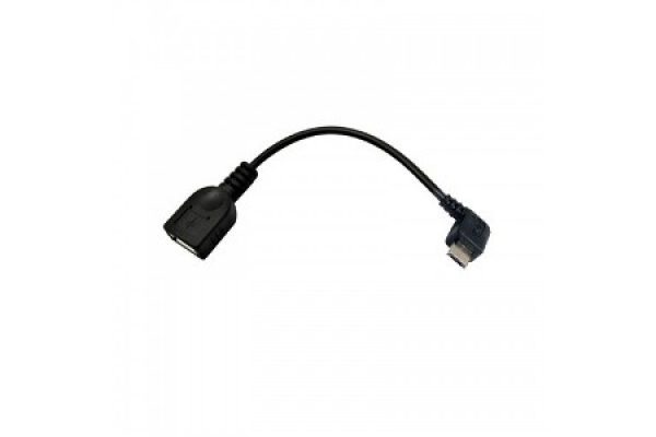 CABLE USB 2.0 OTG ACODADO TIPO MICRO BM-AH NEGRO 15 CM NANOCABLE 10.01.3600