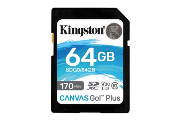 KINGSTON TECHNOLOGY CANVAS GO! PLUS MEMORIA FLASH 64 GB SD UHS-I CLASE 10