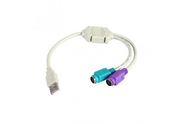 CABLE USB 2.0 3GO C101 USB MACHO - 2x PS2 MACHO