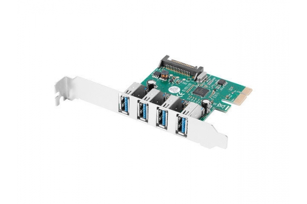 TARJETA PCI EXPRESS LANBERG X1 A 4X USB-A 3,1 GEN1 LOW PROFILE