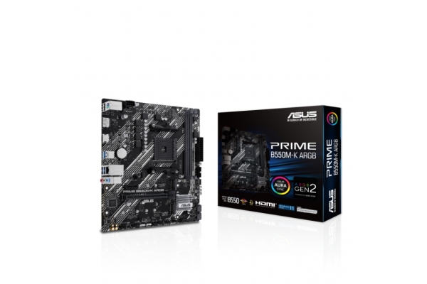 PLACA BASE AMD ASUS PRIME B550M-K ARGB AM4 MATX