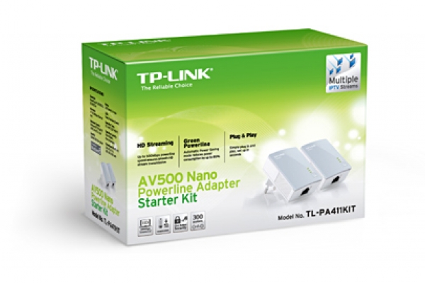 REDES TP-LINK PLC 500MBPS TL-PA411-KIT 2 UNIDADES