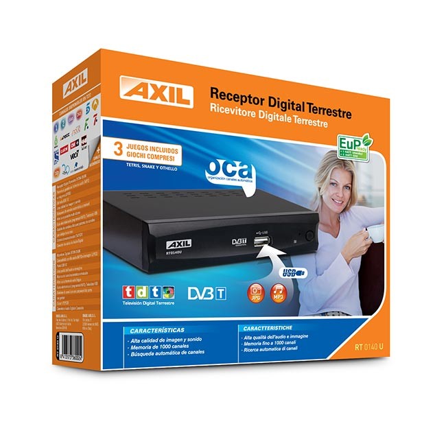 TDT AXIL RT140 REPRODUCTOR USB(2 SCARTS) - Mayorista Informática